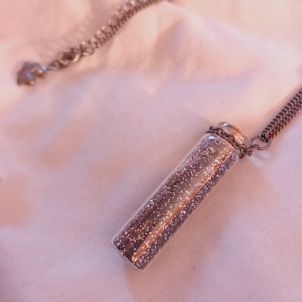 fairy dust cork bottle necklace